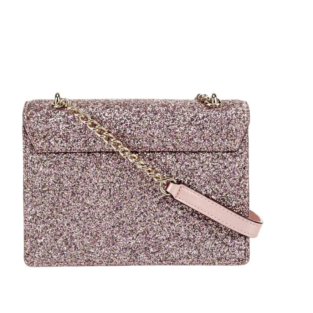 Kate Spade NWOT rose gold Glittery Pink Crossbody Bag - Picture 5 of 13